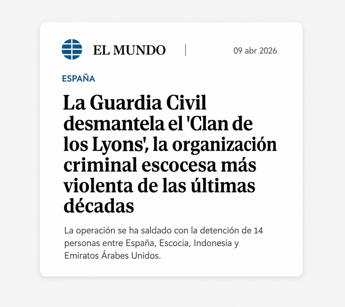 Publicaci&oacute;n jur&iacute;dica y noticia de actualidad