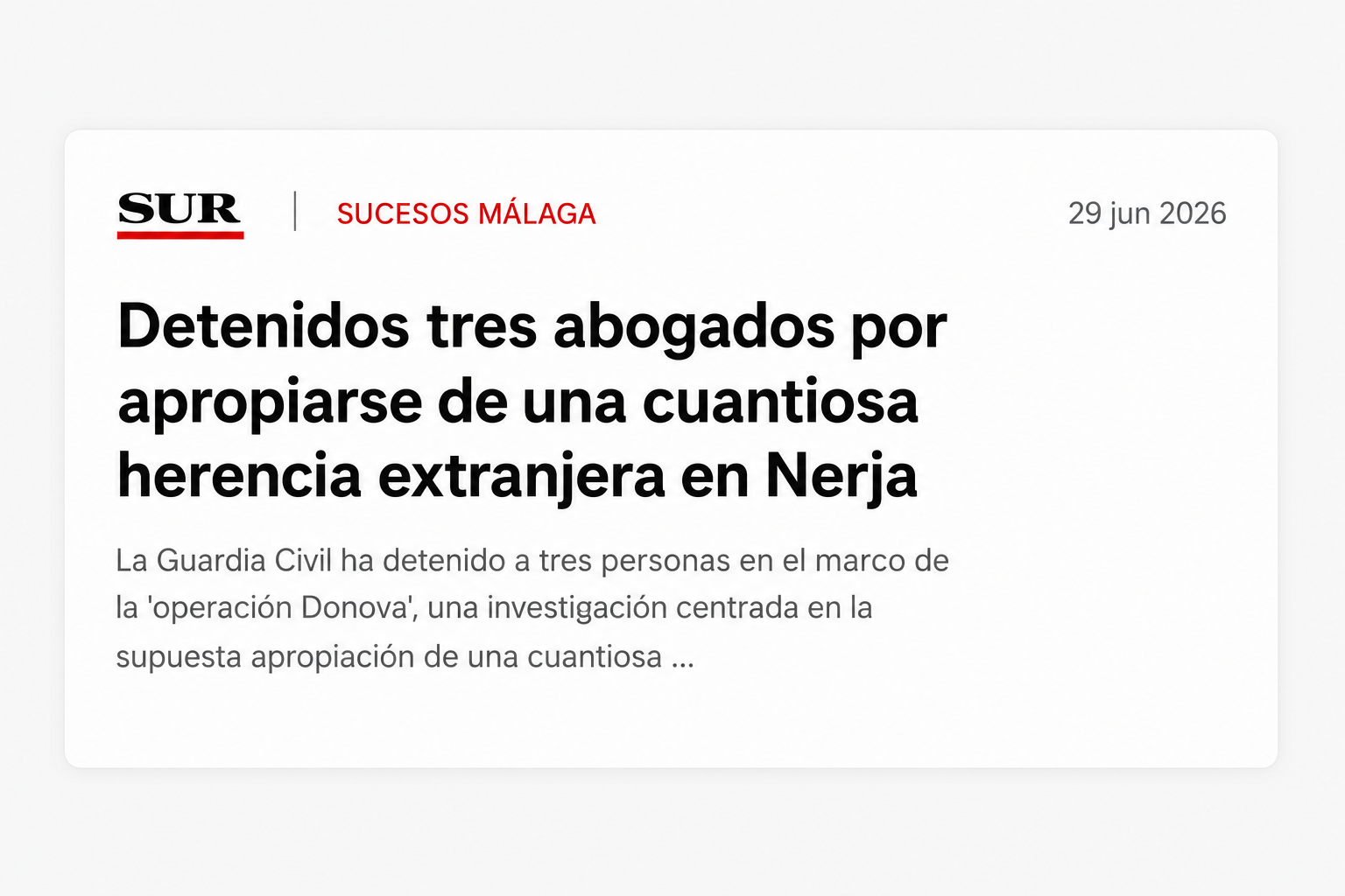 Publicaci&oacute;n jur&iacute;dica y noticia de actualidad