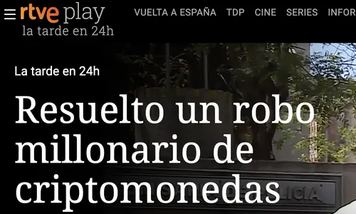 Noticia publicada en RTVE