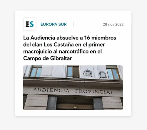 Noticia publicada en Europa Sur